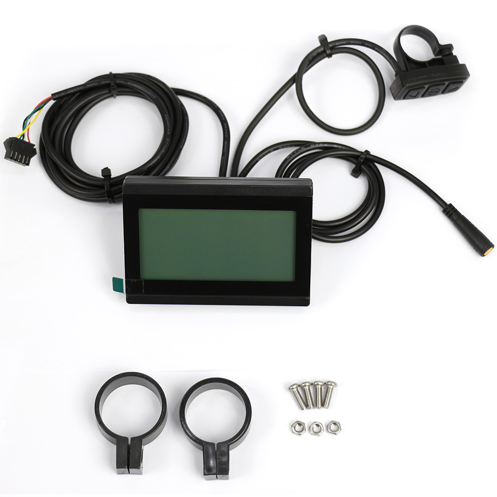 Visor LCD multifuncional de tela grande para bicicleta elétrica 24V 36V 48V 60V (LCD3)