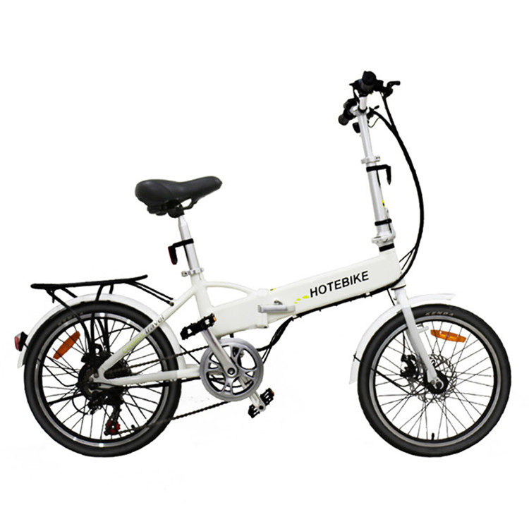 2019 white color folding frame electric bicycles for sale (A1-white) - Folding Electric Bike - 1