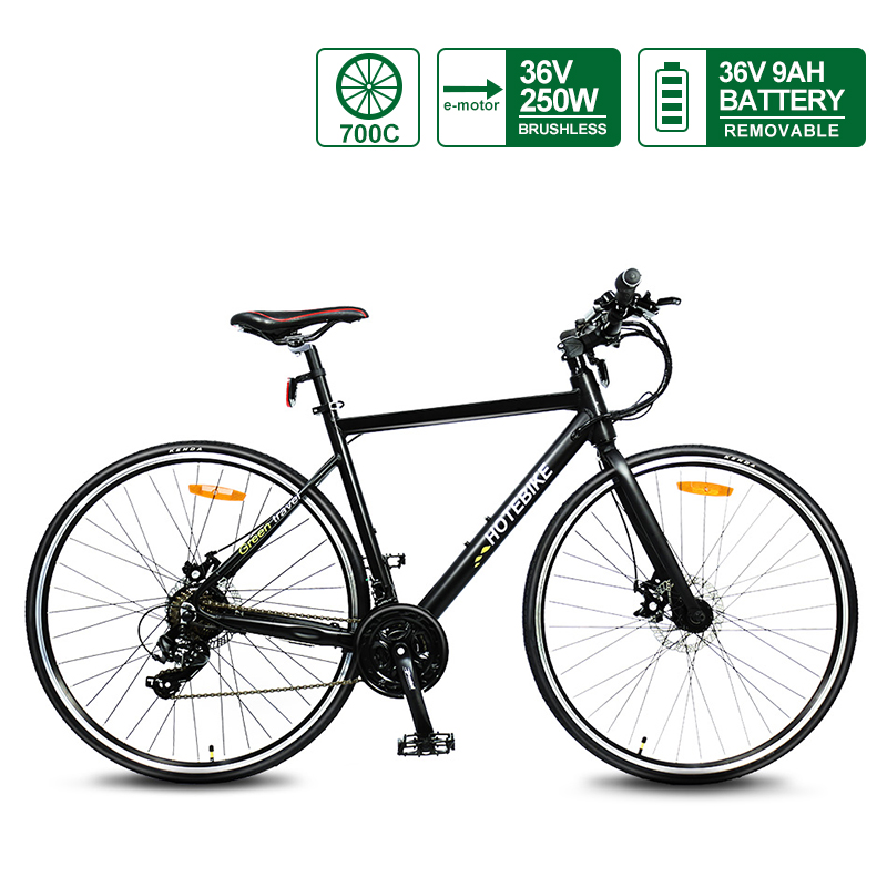 700C Wheel تخصصی بهترین سبک ترین دوچرخه جاده ای E برای فروش (A6-R White) (36V 250W)