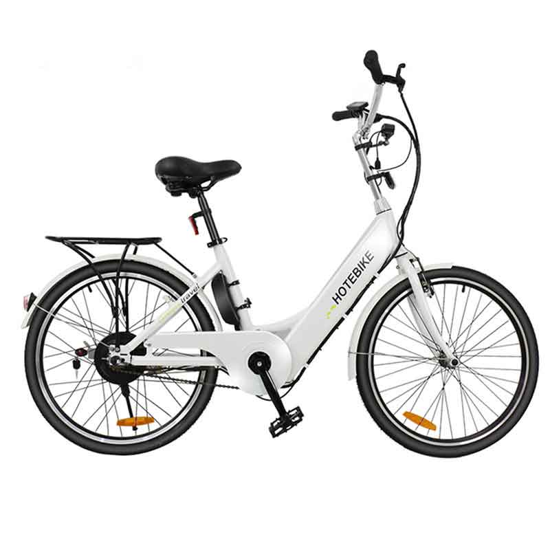 Witte kleur 24 inch coole elektrische fietsen te koop (A5)