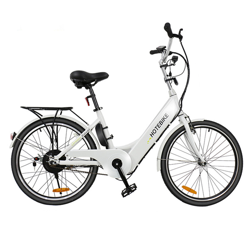 White color 24 inch cool electric bikes for sale (A5)