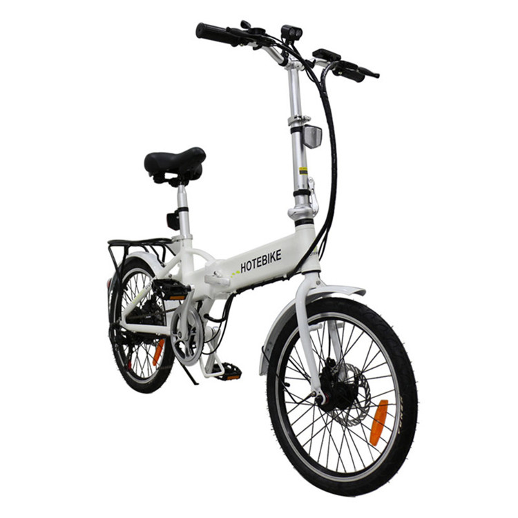 2019 white color folding frame electric bicycles for sale (A1-white) - Folding Electric Bike - 2