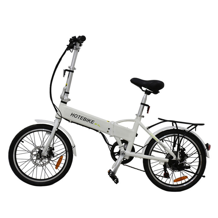 2019 white color folding frame electric bicycles for sale (A1-white) - Folding Electric Bike - 3
