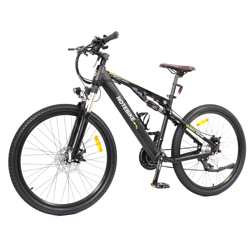 China 36V 350W full suspension mountain e-bike for sale (A6AH26-S)