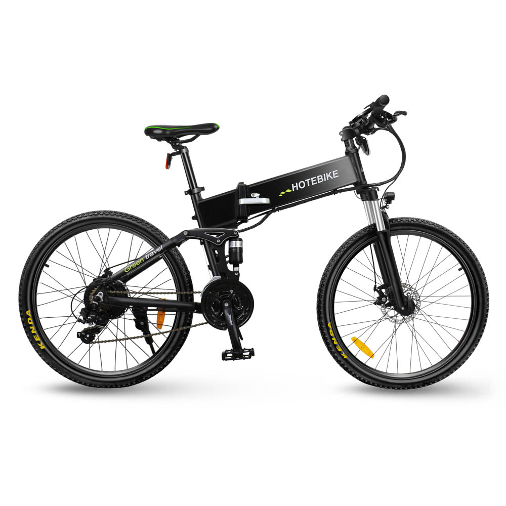 26″ 350W Folding Electric Mountain Bikes for Adults Full Suspension (G4)