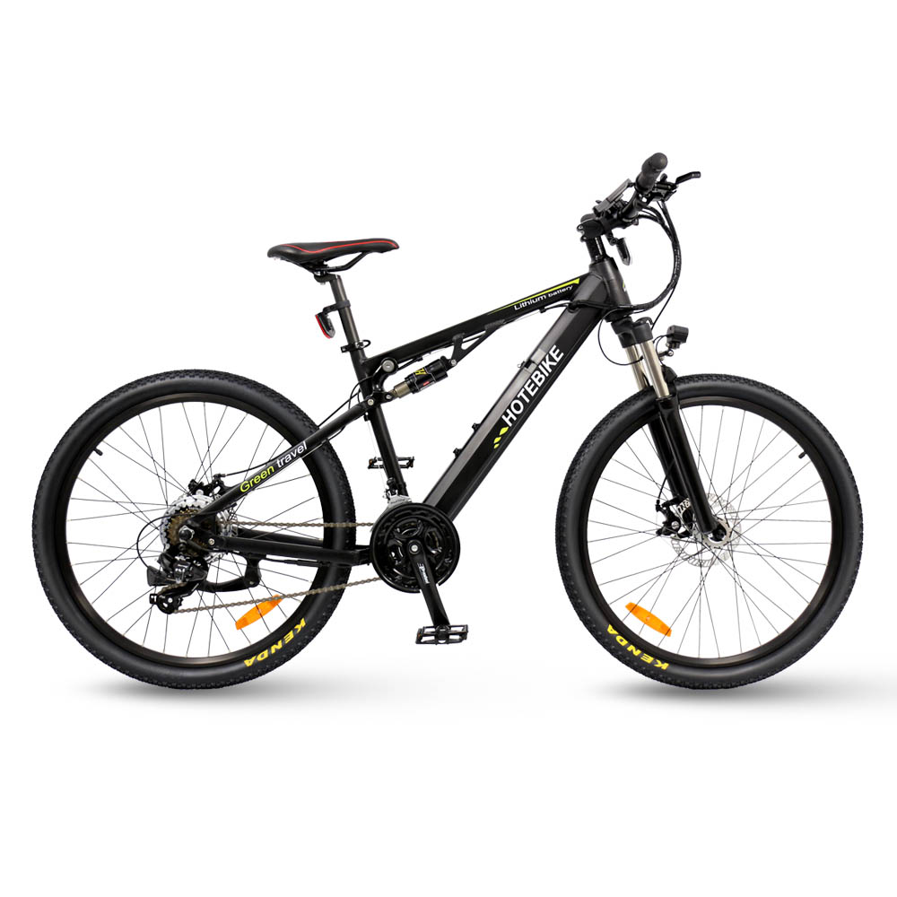 China 36V 350W full suspension mountain e-bike for sale (A6AH26-S
