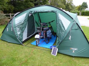 Camping Trip with Electric Bicycle Camping Trip with Electric Bicycle