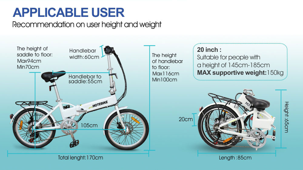 30% off – 20 inch folding electric bike 36v battery (A1-7) - Folding Electric Bike - 11