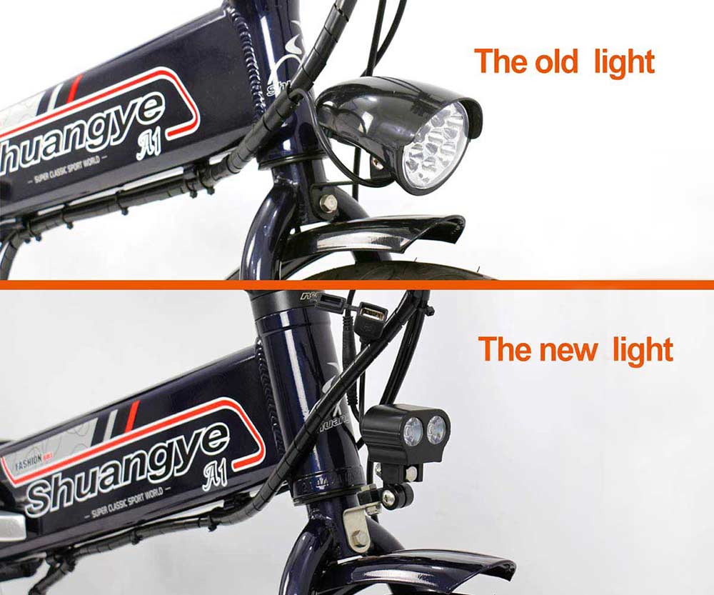 Upgrade Your Electric Bike Old Front Light to New Front Light - blog - 1
