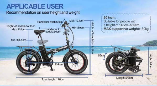 Easy rider electric fat bike A7AM20 - Fat Tire Electric Bike - 5