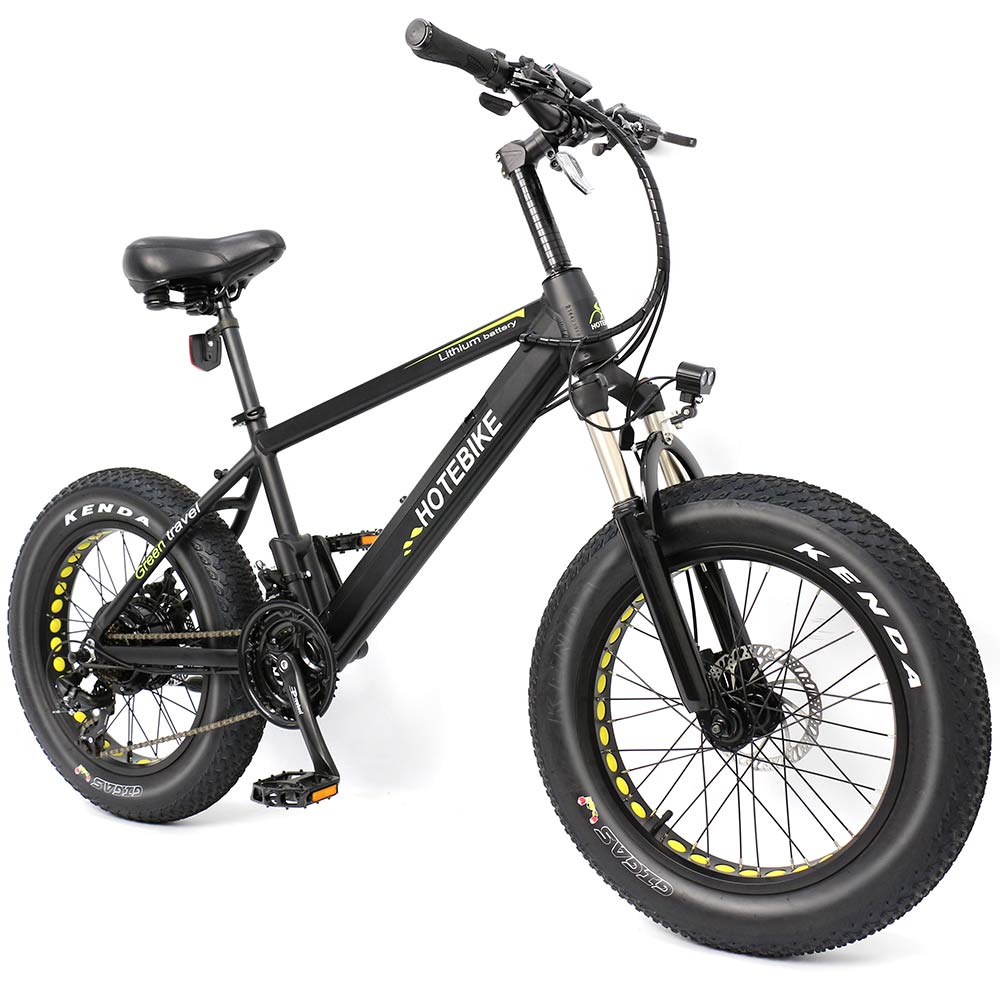 Mini fat tire electric bicycle 20″ 36V 350W beach electric bike snow bike (A6AH20F-36V350W)