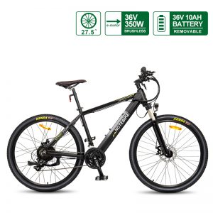 27.5 inch E Bike 36V 350W Hidden Battery Powerful Electric Mountain Bikes