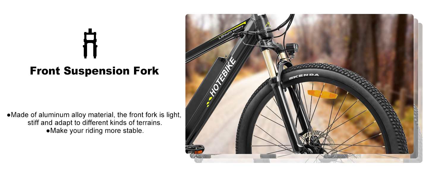 26 inch 500W Electric Mountain Bike pẹlu 48V 13AH Batiri Yiyọ A6AH26 500W