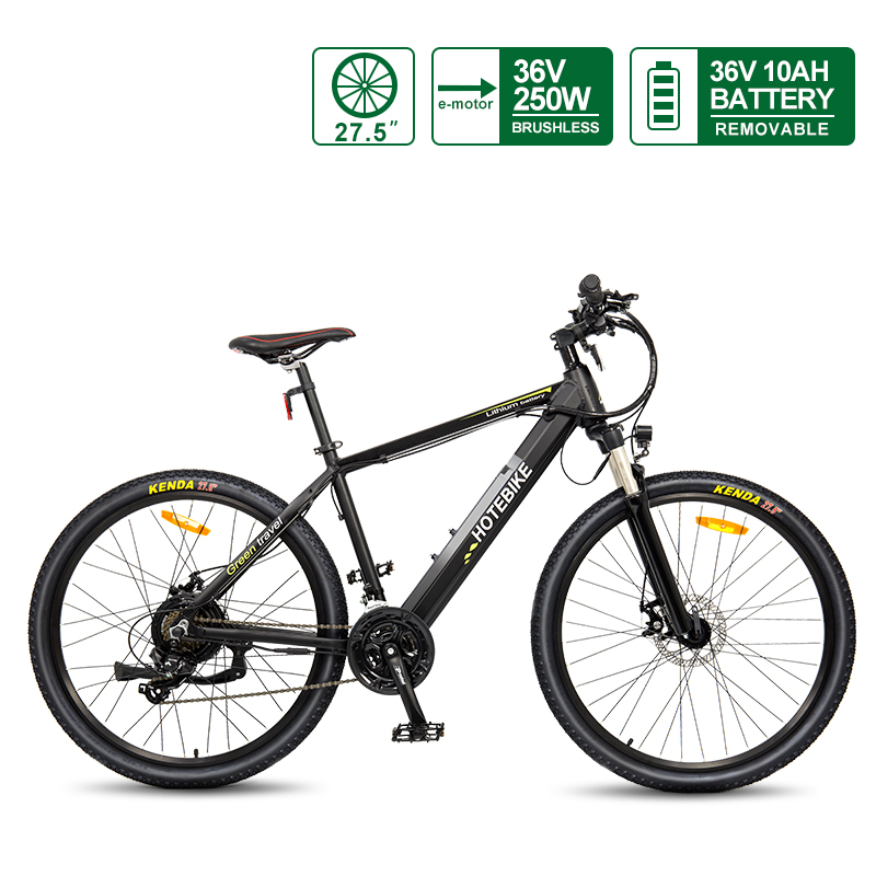 27.5 tum elektriska mountainbikes till salu 36V 250W specialiserad elektrisk mountainbike A6AH26 36V 10AH batteri elektrisk cykel