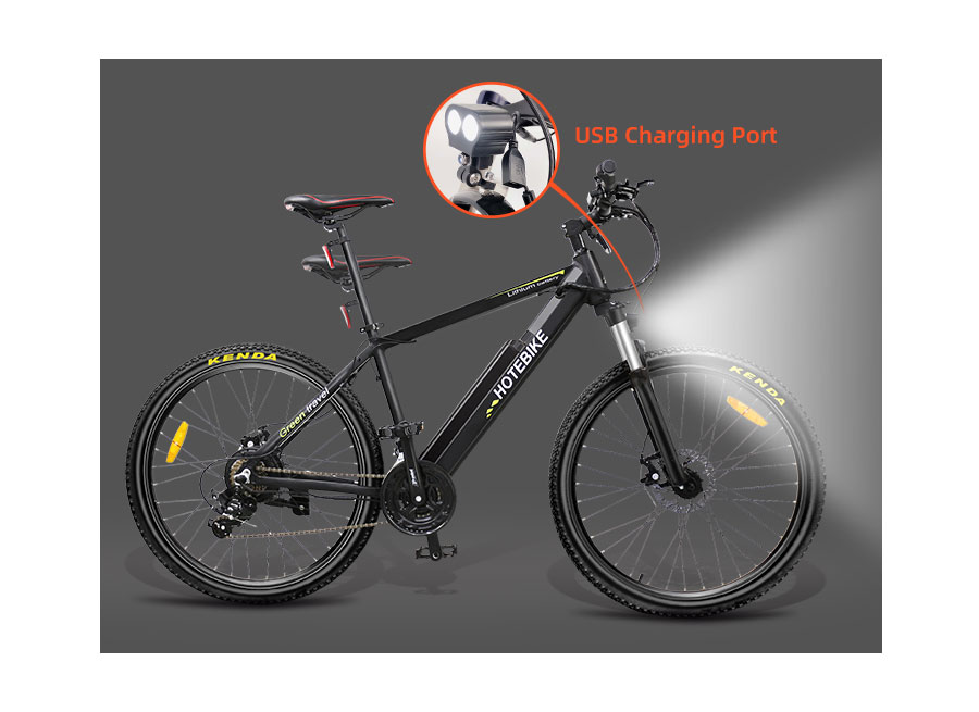 Electric Bike 48V 20AH Battery 26 Inch eBike frame A6AH26 - Mountain Electric Bike - 12