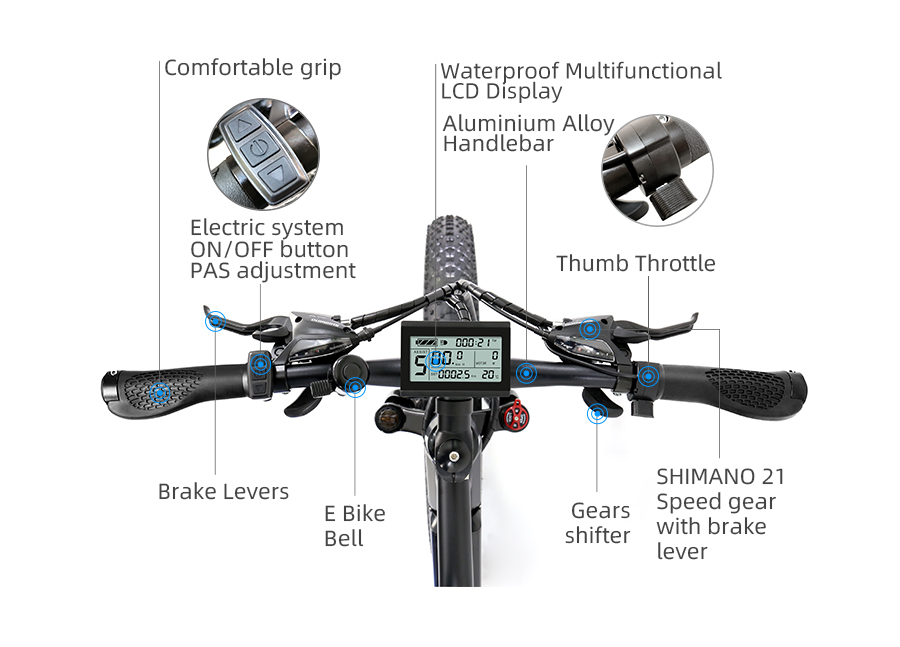 Electric Fat Tire Bike 26