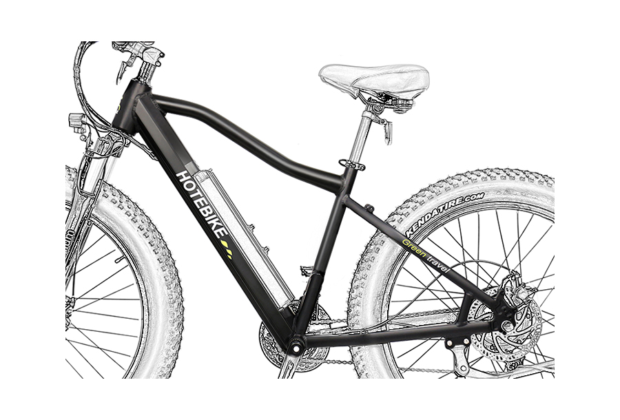 Fat Tire Electric Bike 26 Inch Fat ebike Canada A6AH26F 48V500W - Fat Tire Electric Bike - 6