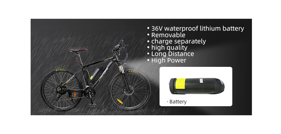 29“ 36V 350W Electric Mountain Bike Hybrid Bike in Canada A6AB26 - Mountain Electric Bike - 7