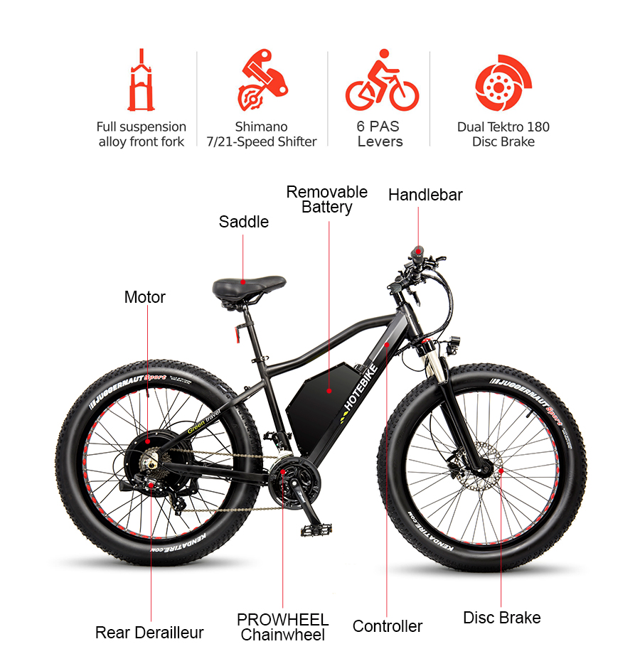 hotebike fat gulong electric bike