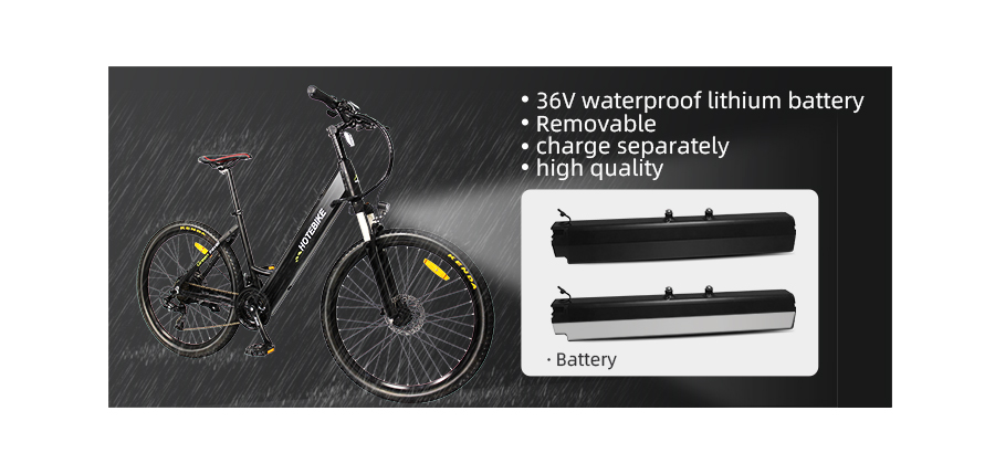 European Electric City Bike lightweight electric bike with 36V 250W motor HOTEBIKE A5AH26 - Electric Bike Europe - 9