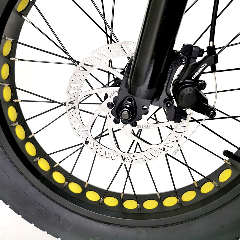 electric fat bike 36v 350w lithium yellow