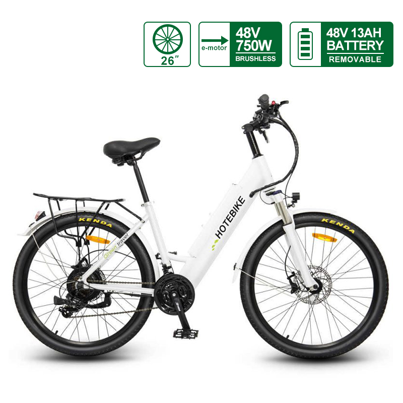 26 นิ้วจักรยานไฟฟ้าจักรยานเมืองจักรยานเสือภูเขาสำหรับผู้ใหญ่ (A5AH26-48V750W)