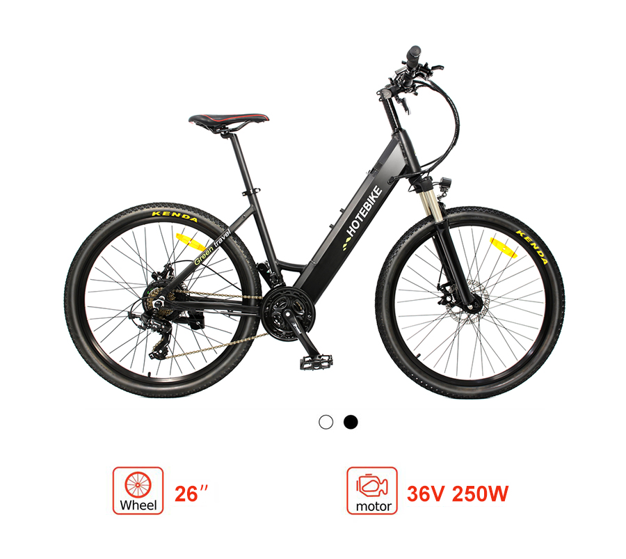 European Electric City Bike lightweight electric bike with 36V 250W motor HOTEBIKE A5AH26 - Electric Bike Europe - 1