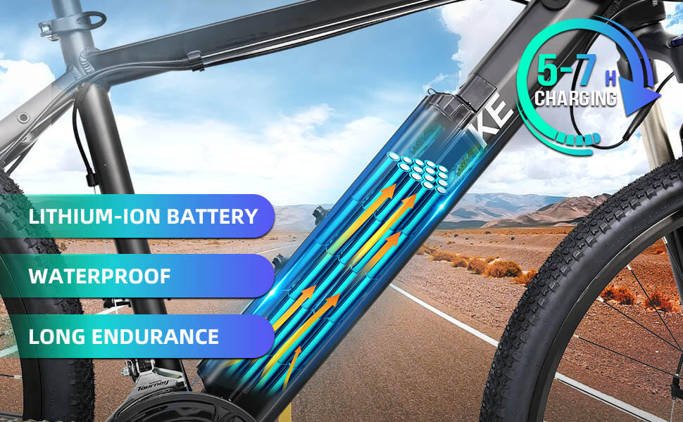 48V 13AH Electric bike Battery, Rechargeable Li-ion Hidden Battery - Electric Bicycle Battery - 2