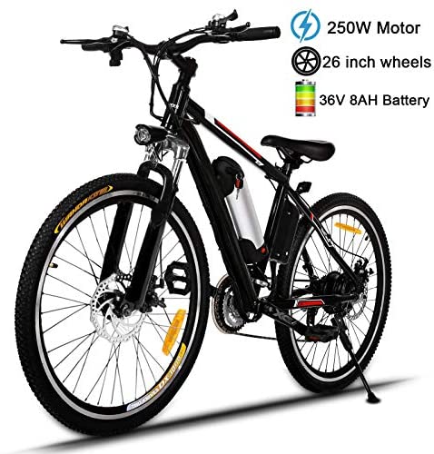 26” Electric Mountain Bike Aluminum Electric Bicycle for Adults with Removable 36V 8AH Lithium Battery 21 Speed Gear Three Working Modes Fast Charge E-Bike