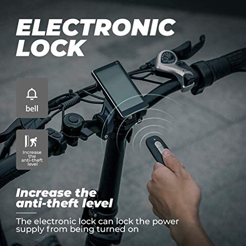 eahora x7 plus 750 واط إطارات الدهون دراجة كهربائية قابلة للطي فرامل هيدروليكية كاملة التعليق 48 فولت دراجات كهربائية للبالغين مع قفل كهربائي، نظام تجديد الطاقة 8 تروس سرعة، أحمر - مدونة - 8