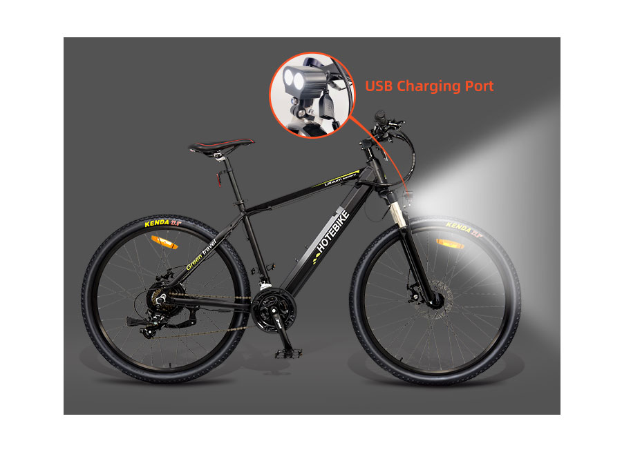 HOTEBIKE 27.5 Inch 36V Mountain Electrical Bike 160 Disc Brakes Front Suspension, Cruise Management 350W Electrical Bikes ho an'ny olon-dehibe miaraka amin'ny bateria azo esorina, Recharge System, 21-Velocity Gear - blog - 10