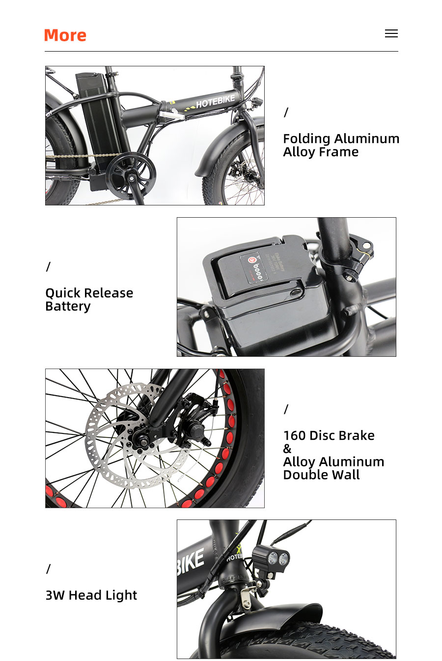 HOTEBIKE folding fat tire electric bike review: Fat and beautiful! - blog - 2