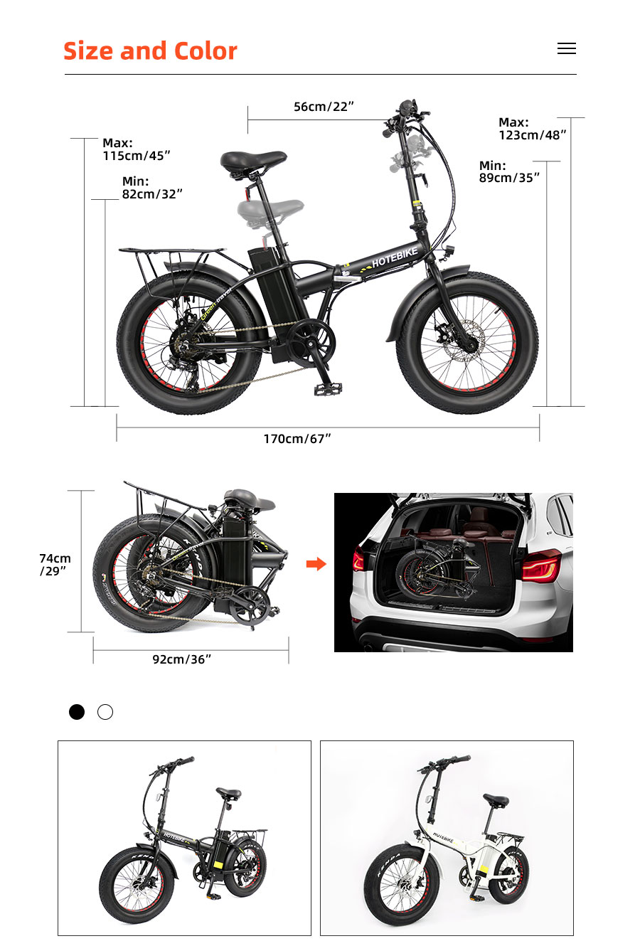 HOTEBIKE folding fat tire electric bike review: Fat and beautiful! - blog - 4