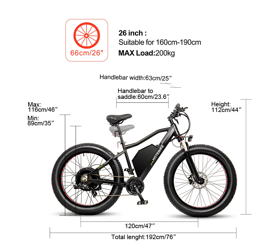 Bicicletta elettrica HOTEBIKE