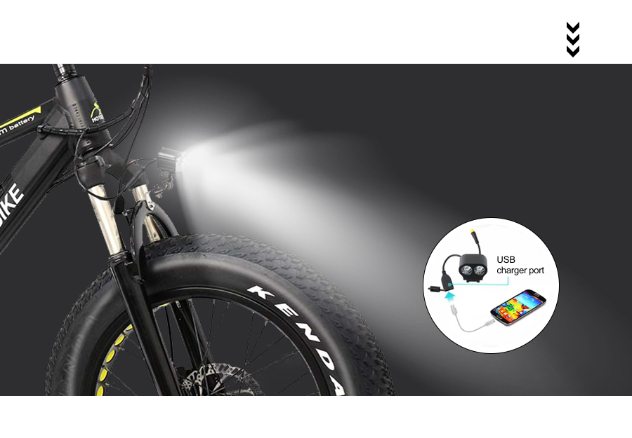 48V500W 20 Inch Electric Fat Bike Fat Tire Electric Bike A6AH20F - Electric Bike Russia - 12