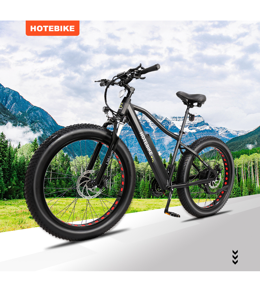 48V500W Electric Fat Tire Bike 26