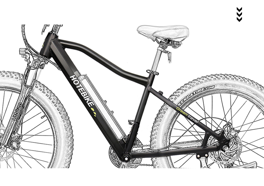 48V500W Electric Fat Tire Bike 26