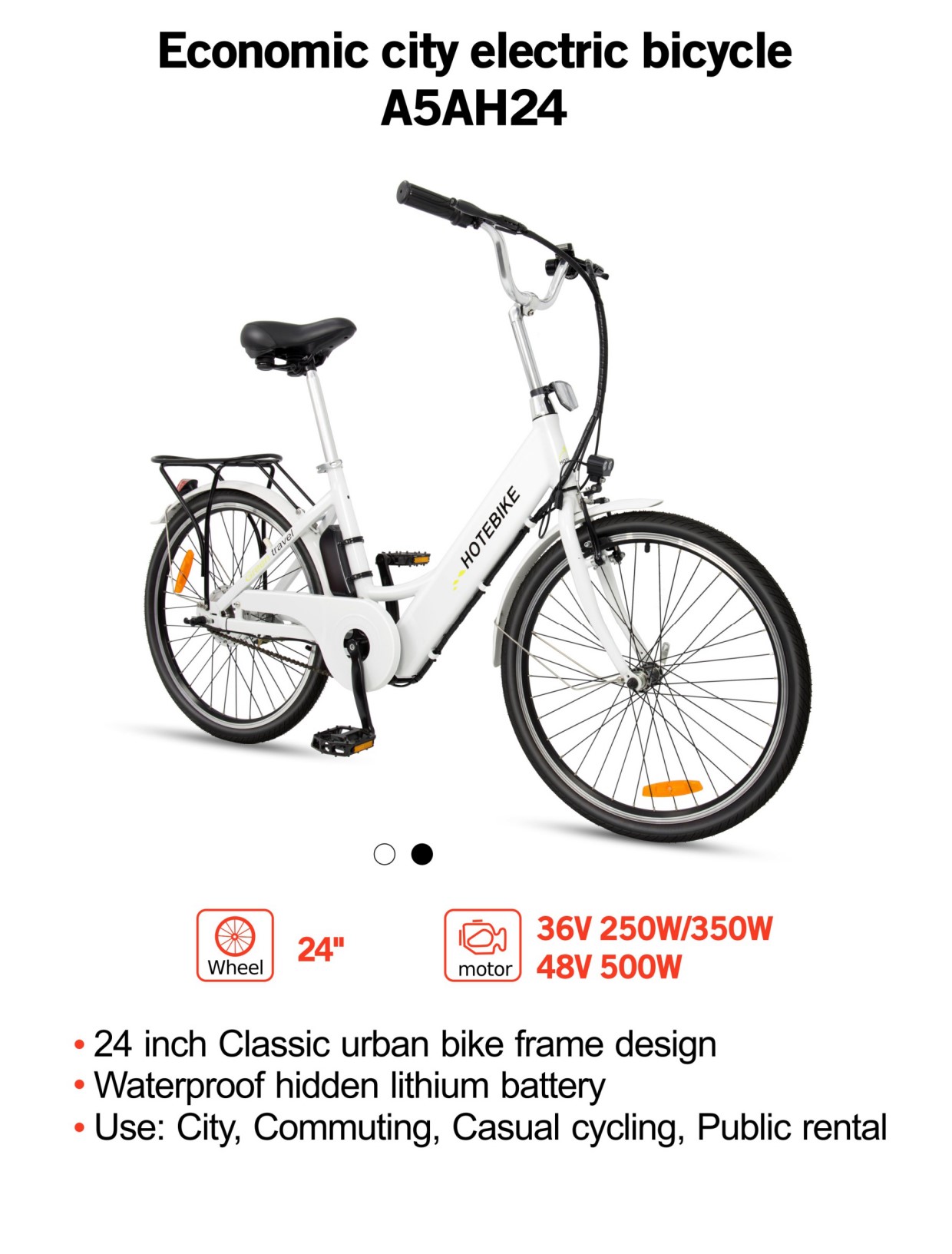 Accélérateur demi-torsion pour vélo électrique, avec klaxon léger