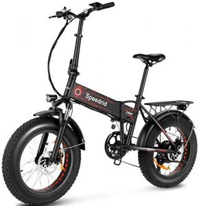 Speedrid Folding Ebike Fat Tire Electric Bike 20″ 4.0, 500W Powerful Motor, 36V 12.5Ah Removable Battery and Professional 6 Speed Speedrid Folding Ebike Fat Tire Electric Bike 20″ 4.0, 500W Powerful Motor, 36V 12.5Ah Removable Battery and Professional 6 Speed