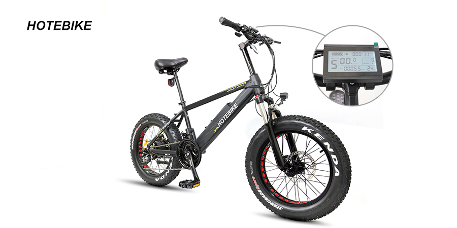 20 inch Fat Tire Electric Bike 48V 750W Motor with 12AH Battery A6AH20F - Electric Bike Russia - 1