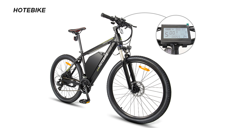 27.5 Inch Electric Mountain Bike with 48V 20AH Battery HOTEBIKE Electric Bicycle A6AH26 - Mountain Electric Bike - 1