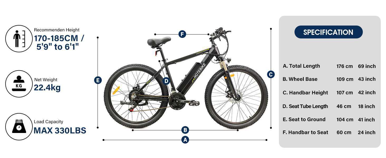 Elektrische fiets voor volwassenen 500 W elektrische mountainbike met 48 V 13 Ah verwijderbare batterij