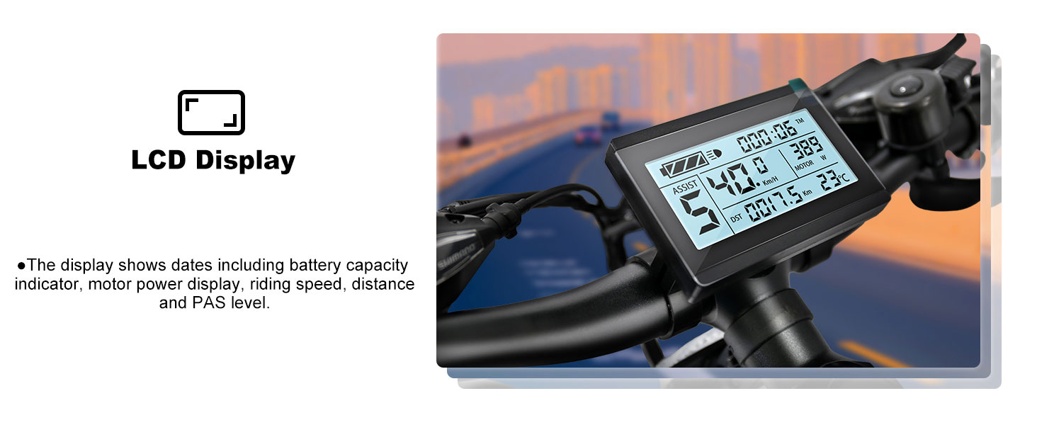 750 watt kragtigste motor 26 duim elektriese fiets 48v 13AH battery-LCD
