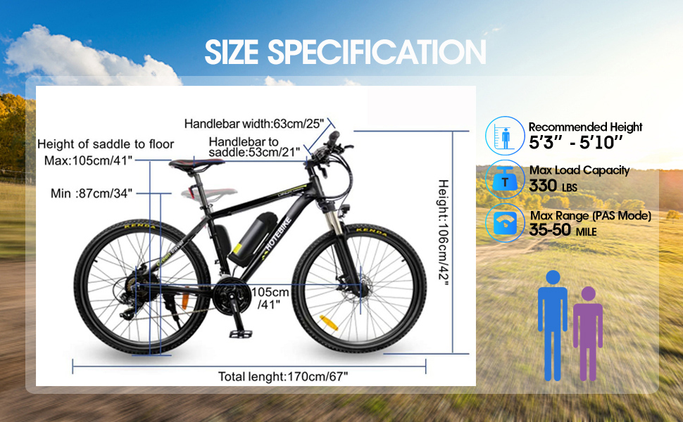 Electric Mountain Bike 30km/h Classic 26