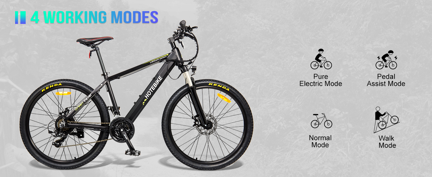 HOTEBIKE Electric Bicycles for Adults With Removable Battery - City Electric Bike - 6