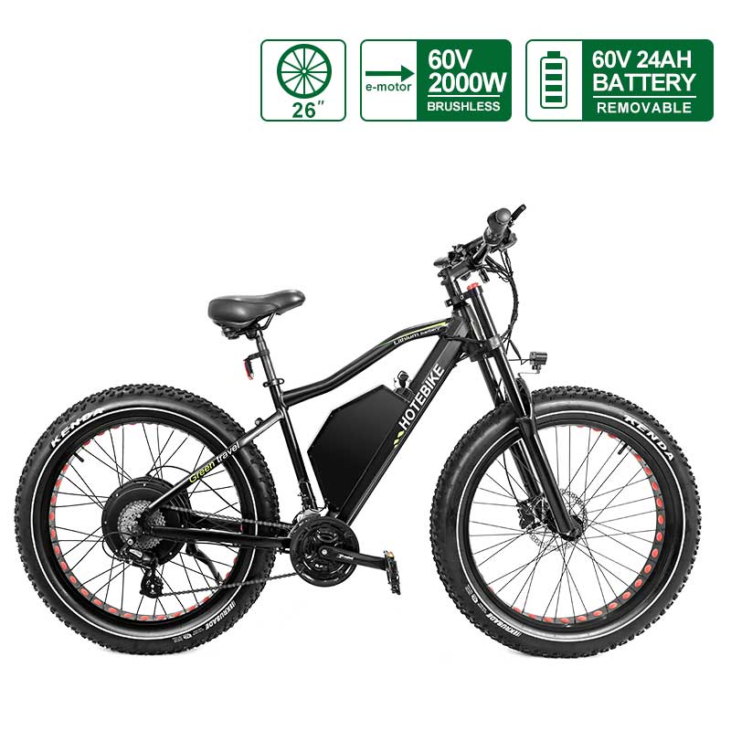 60V l-aħjar bike elettriku tat-tajer tax-xaħam 2000w hotebike A7AT26