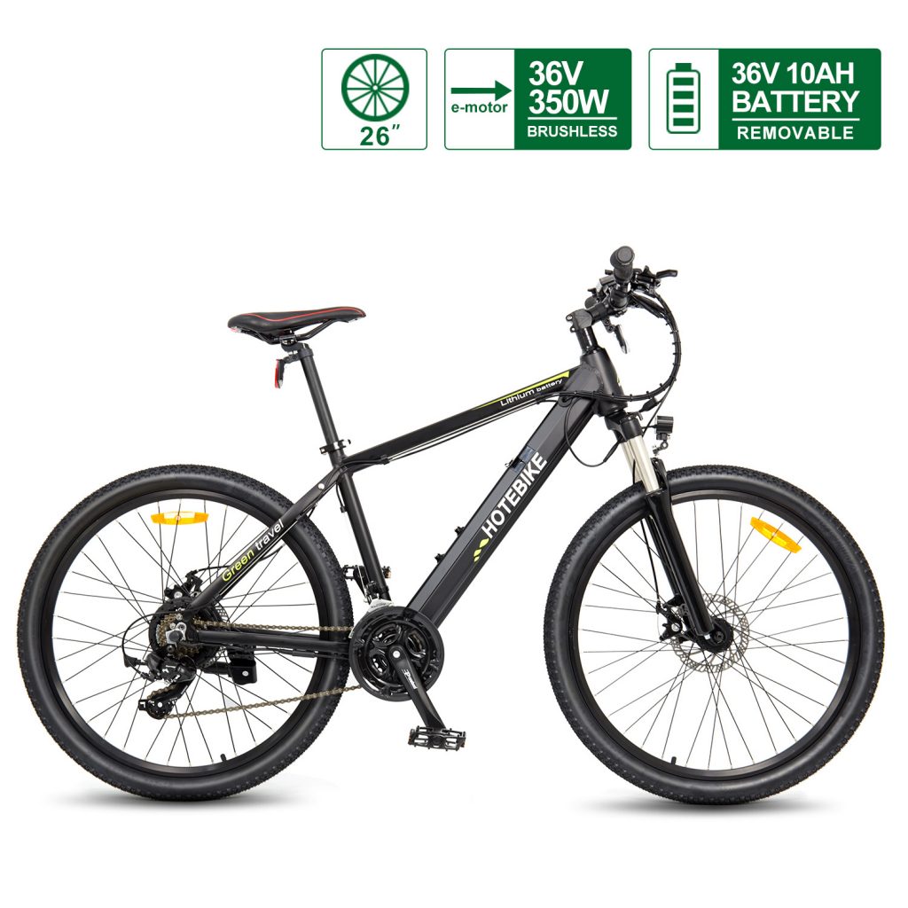 36V 350W 26″ Bicicletta Elettrica per Adulti Cù Batteria Rimovibile