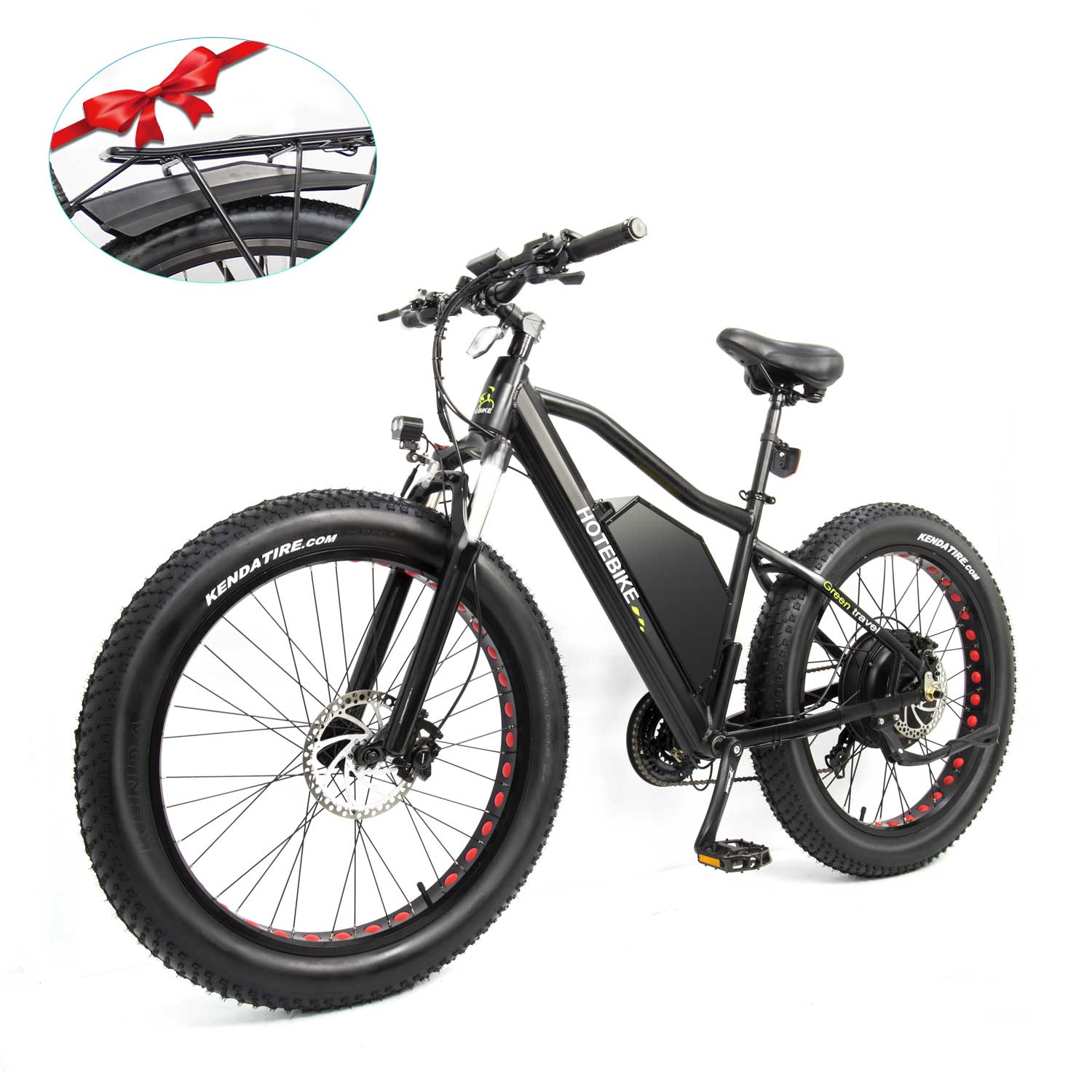60V 2000W Fat Tire Electric Bike Max Speed 55KM/H Snow Beach Bike 18AH Battery