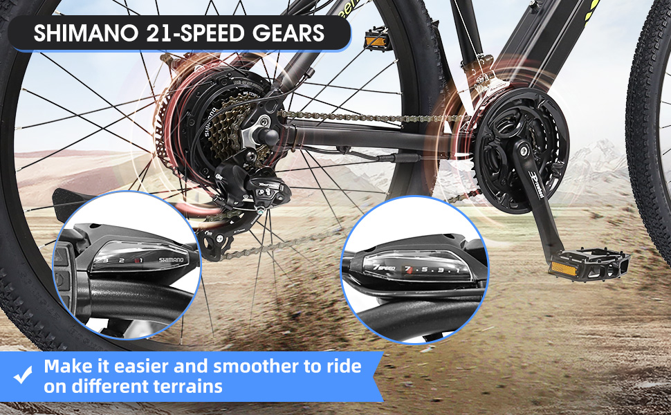 48V 500W Mountain Bike 13AH Removable Battery 27.5″ with Suspension Fork Aluminium Frame Ebike - Electric Bike Canada - 3