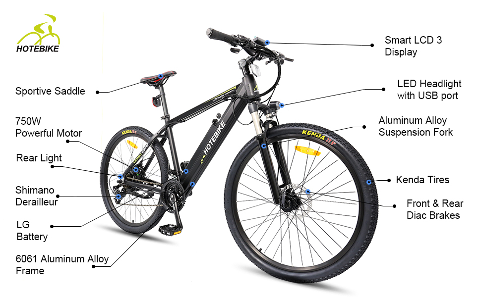 48V 500W Mountain Electric bike 27.5